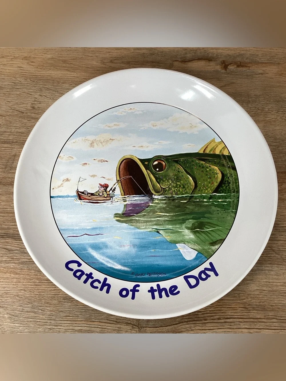 Large Gary Patterson “Catch of the Day” 13.25 inch Ceramic Platter